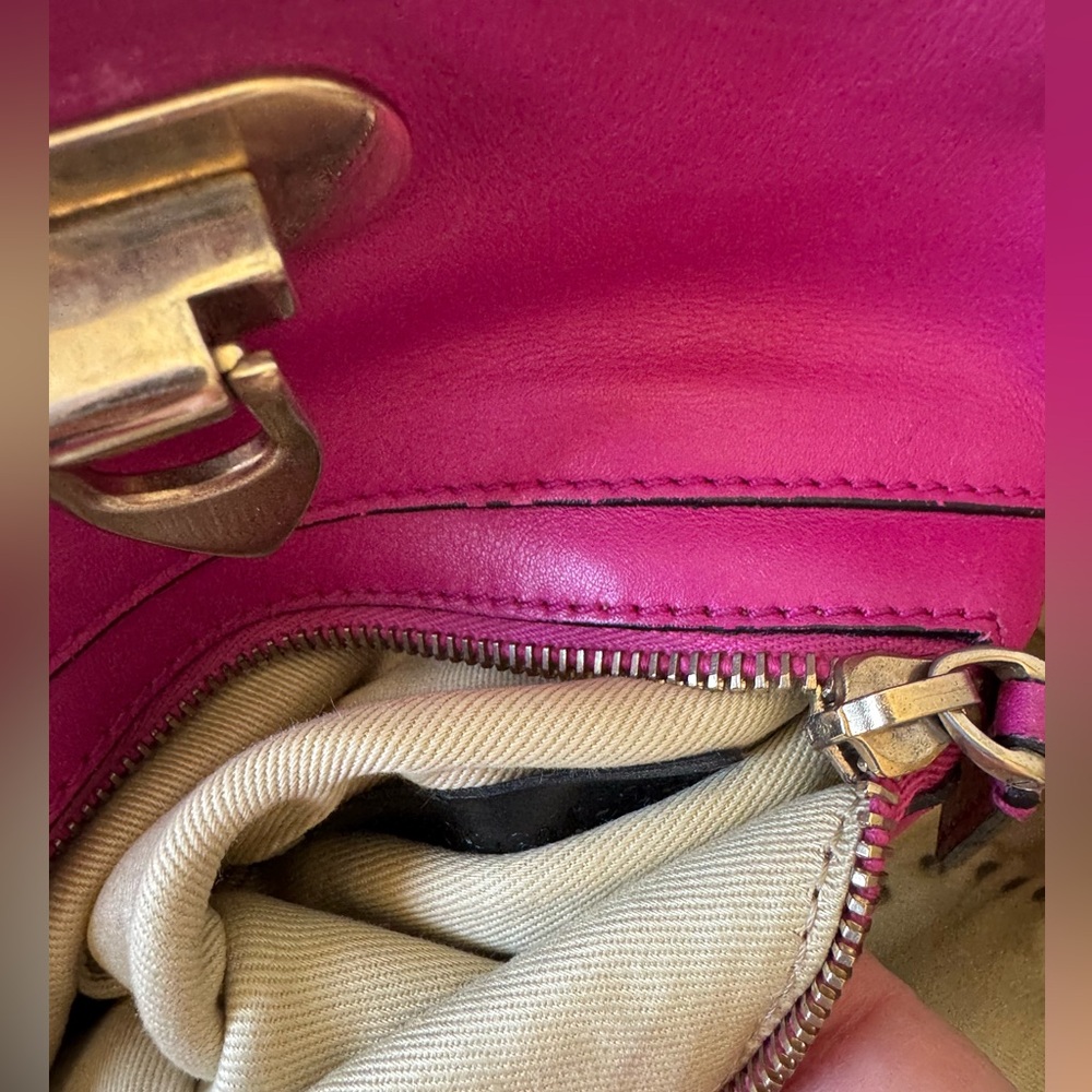 Valentino Rockstud Pink Leather Shoulder Bag - Picture 8 of 9